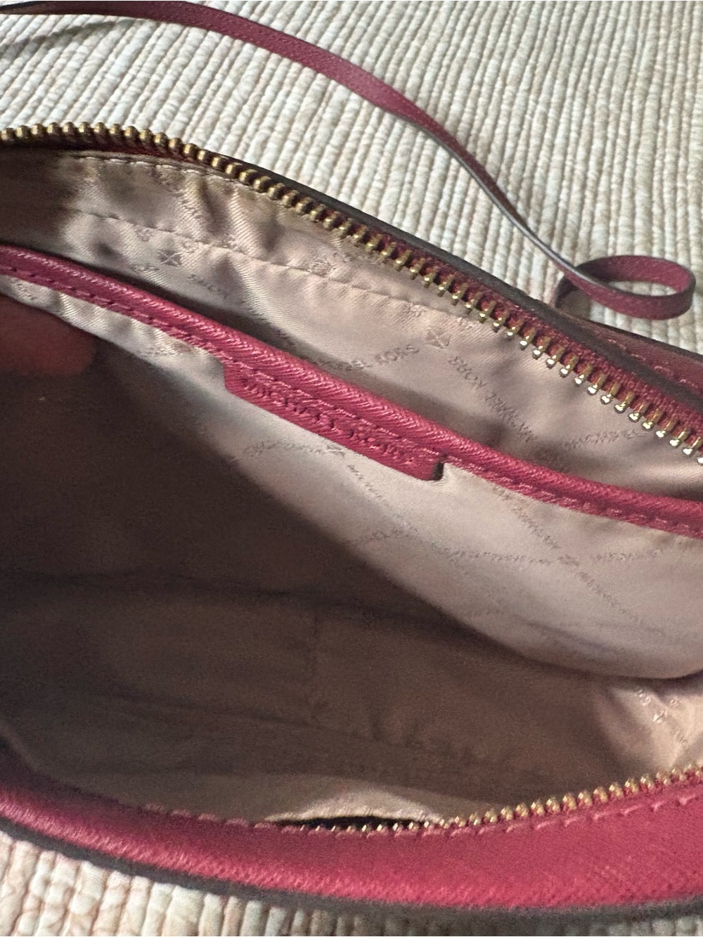 Michael Kors Rose-Pink Saffiano Leather Crossbody Bag - Picture 2 of 3